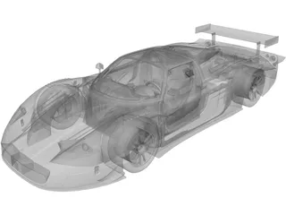 Maserati MC12 (2005) 3D Model preview