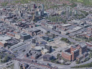 Leeds City, UK (2019) 3D Model preview