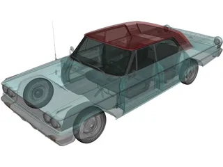 Ford Galaxie 500 (1963) 3D Model preview