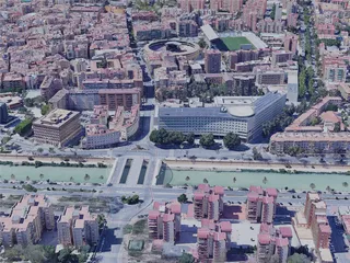 Murcia City, Spain (2019) 3D Model preview