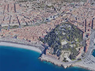 Nice City, France (2019) 3D Model preview