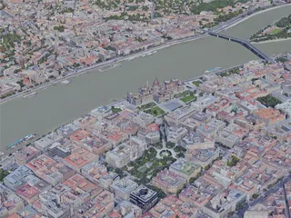 Budapest City, Hungary (2019) 3D Model preview