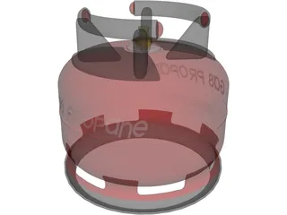 Gas Bottle ELFI 3D Model preview