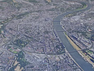 Cologne City, Germany (2019) 3D Model preview