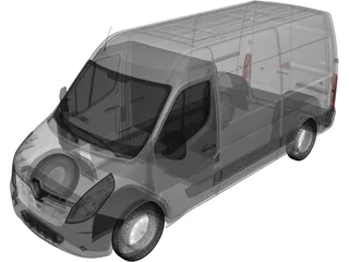Renault Master (2017) 3D Model preview