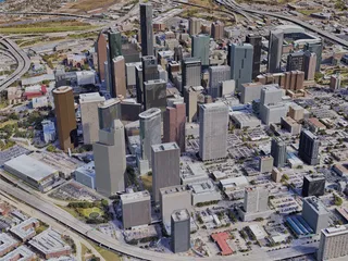 Houston City, TX, USA (2019) 3D Model preview