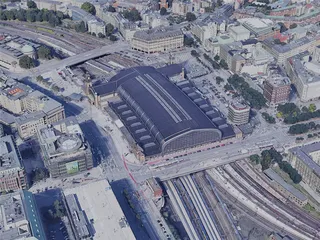 Hamburg City, Germany (2019) 3D Model preview