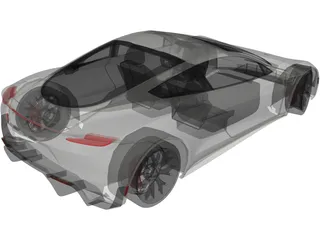 Tesla Roadster (2020) 3D Model preview