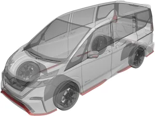 Nissan Serena Nismo (2016) 3D Model preview