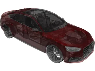 Audi S5 Sportback (2018) 3D Model preview