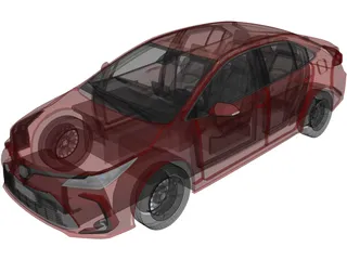 Toyota Corolla (2019) 3D Model preview
