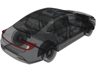 Hyundai Sonata (2020) 3D Model preview