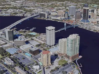Jacksonville City, FL, USA (2019) 3D Model preview