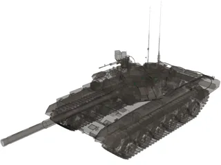 T-90 3D Model preview