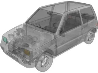 VAZ 1111 Oka 3D Model preview
