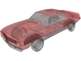 Chevrolet Camaro Z28 Cabrio (1969) 3D Model preview