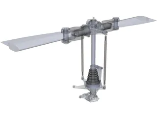 Bell 206 Rotor Head 3D Model preview