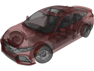 Honda Civic Si Coupe (2019) 3D Model preview