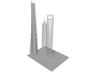 Shanghai Tower 3D Model preview