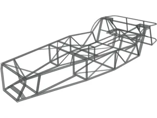 Lotus 7 Chassis 3D Model preview