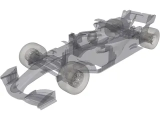 Mercedes Formula One 3D Model preview