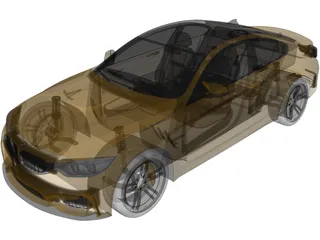 BMW M4 3D Model preview