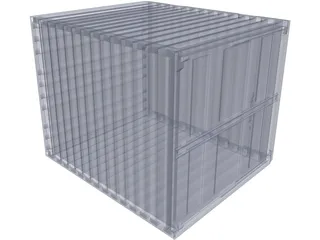 Container 10ft 3D Model preview