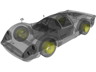 Ferrari 330 P4 (1967) 3D Model preview