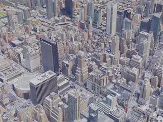 New York City, Midtown Manhattan, USA (2019) 3D Model preview