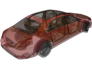 Mercedes-Benz S650 Sedan (2019) 3D Model preview
