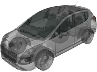 Peugeot 3008 3D Model preview