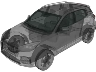 Chery Tiggo 4 (2019) 3D Model preview