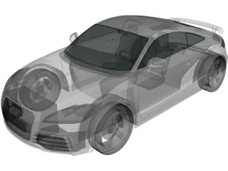 Audi TT RS (2009) 3D Model preview