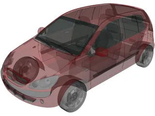 Hyundai Getz (2006) 3D Model preview
