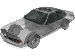 BMW 6-series 635CSi E24 (1978) 3D Model preview