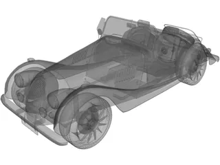 Morgan Roadster 3D Model preview