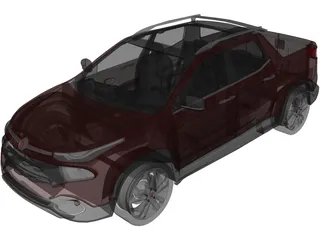 Fiat Toro 3D Model preview