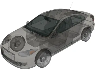 Renault Fluence (2010) 3D Model preview
