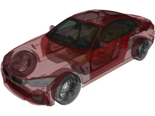 BMW M4 Convertible [F83] (2014) 3D Model preview