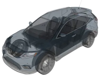 Nissan Rogue (2014) 3D Model preview