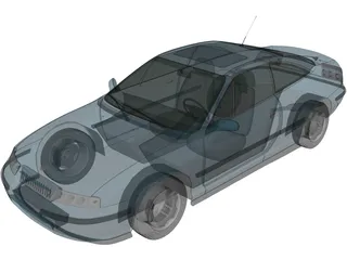 Opel Calibra (1990) 3D Model preview