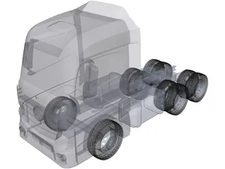 Mercedes-Benz Actros 3D Model preview