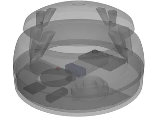 Smoke Detector 3D Model preview