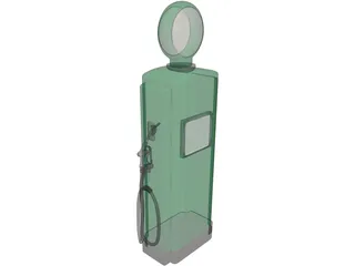 Gas Pump 3D Model preview