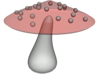 Magic Mushroom 3D Model preview