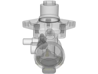 High pressure car fuel pump 3D Model preview