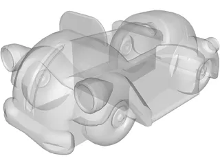 Toy Car 3D Model preview