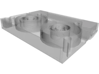 Panasonic MiniDV Cassette 3D Model preview