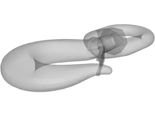 Crosby Shank Hook 3D Model preview