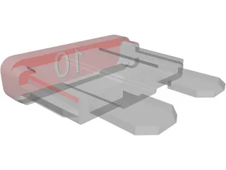Fuse 10A Maxi 3D Model preview